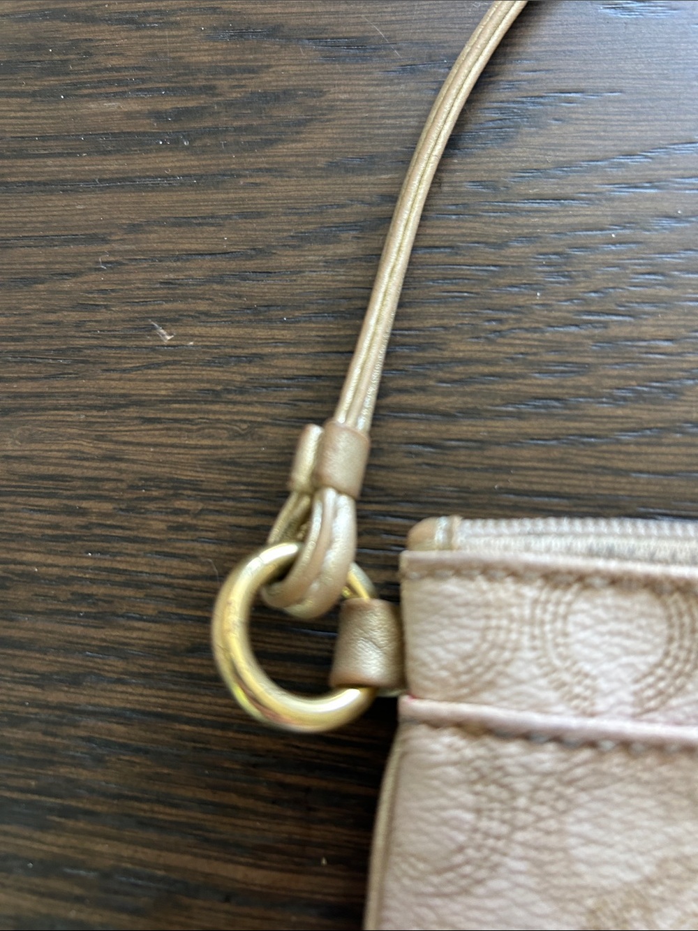 Coach Waverly Floral Print Beige Wristlet with Signature Logo - Picture 5 of 7